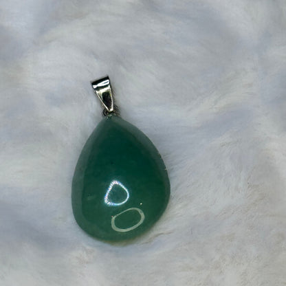 100% Real Aventurine Grade AA Genuine Natural Teardrop  Healing GemStone Pendant.