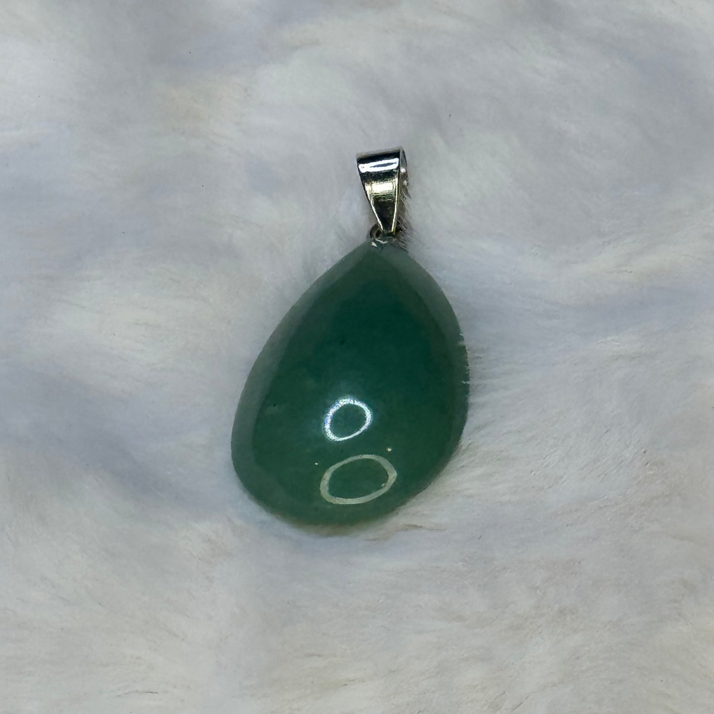 100% Real Aventurine Grade AA Genuine Natural Teardrop  Healing GemStone Pendant.