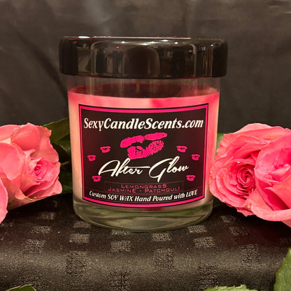 After Glow - Natural Soy Candle - Lemongrass, Jasmine, and Patchouli scented.